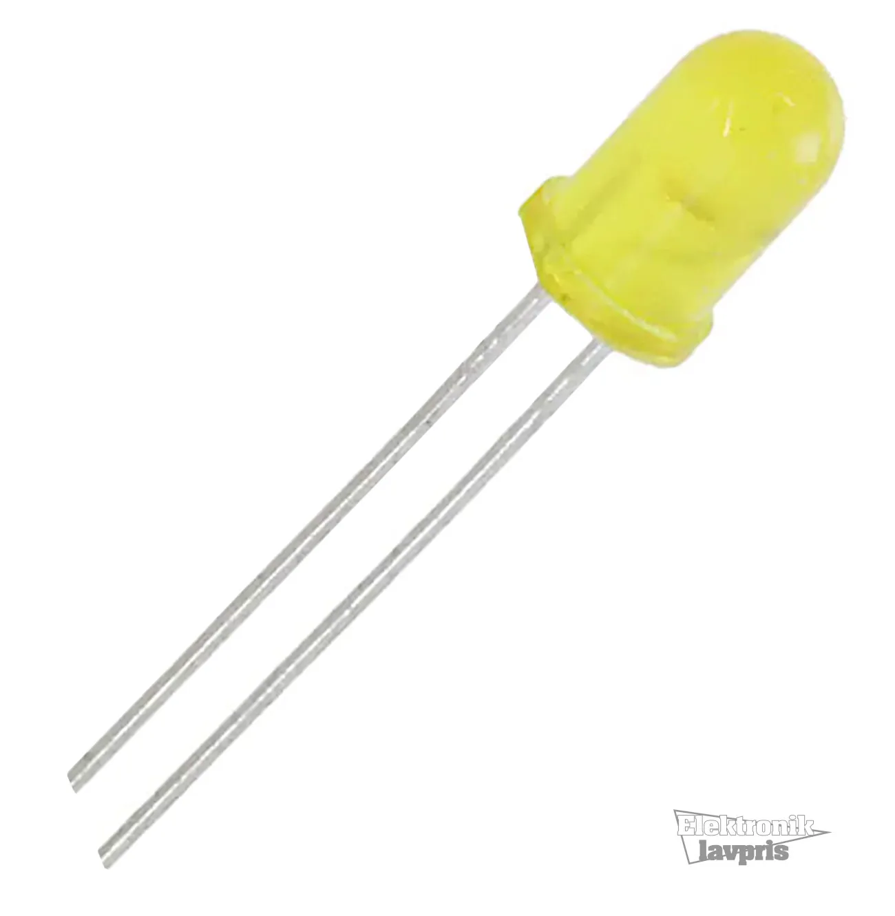 Lysdiode, 5 mm, diffus gul, standard | B2C